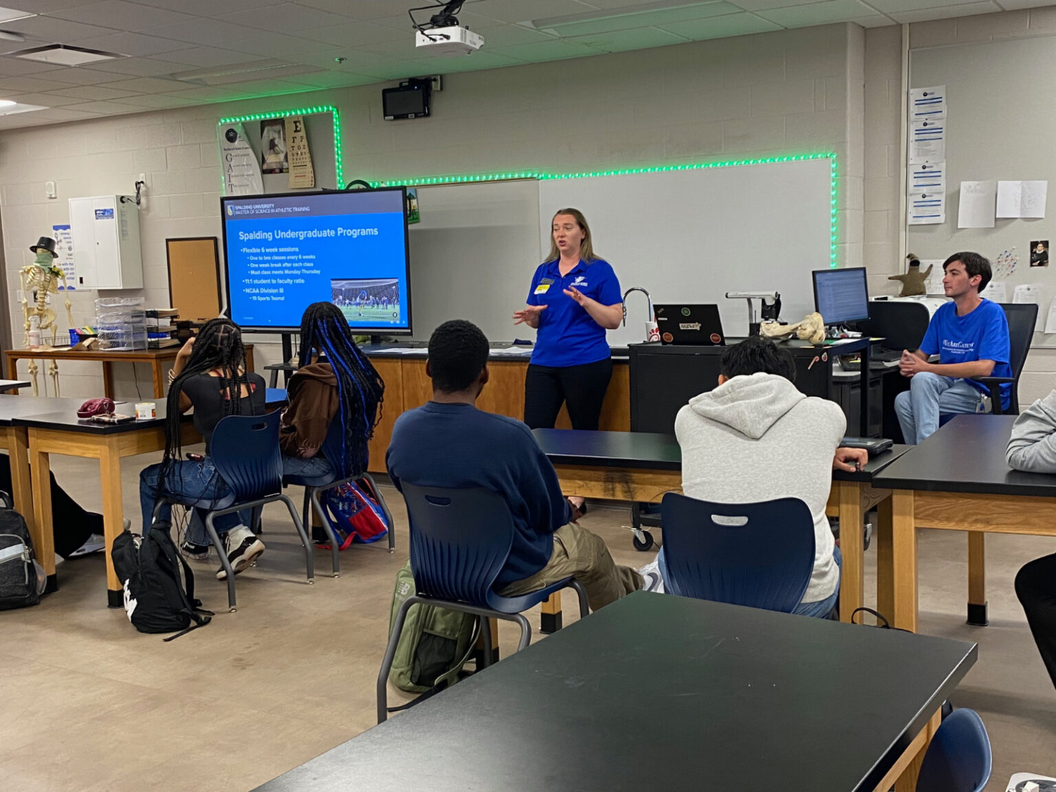 Spalding University’s Beth Shoulders Speaks to Students About Athletic Training Careers