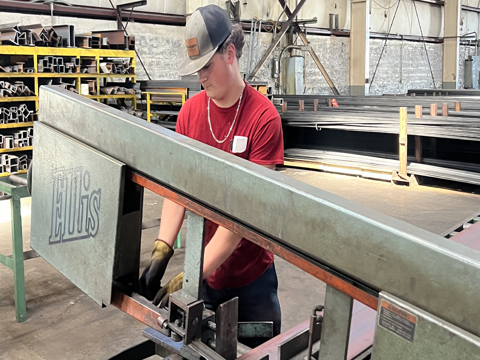 Keegan Brown Gains Welding Experience at Powell’s Metal Sales