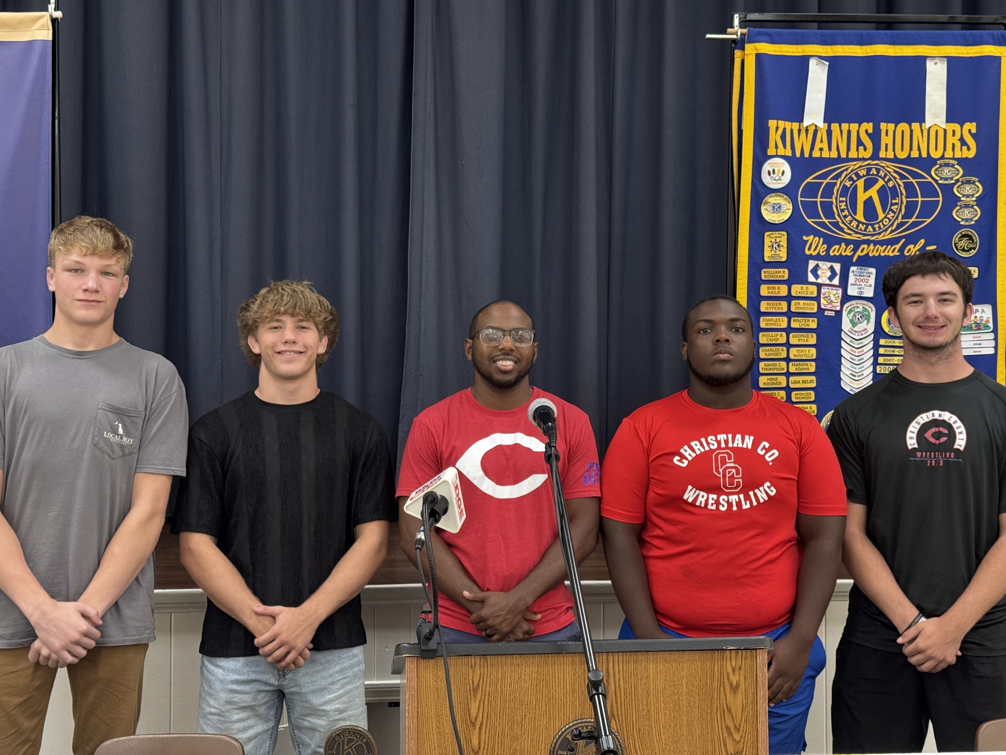 CCHS Wrestling Team Shares Vision at Kiwanis
