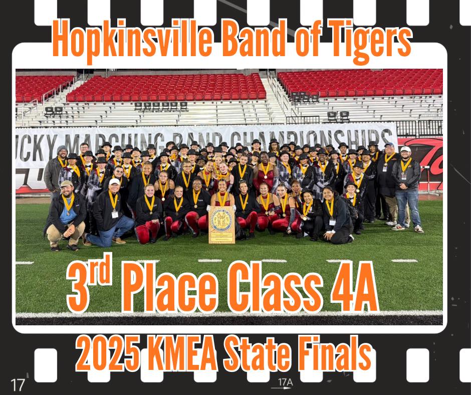 Hopkinsville High School Band of Tigers Places 3rd in KMEA Class 4A State Finals