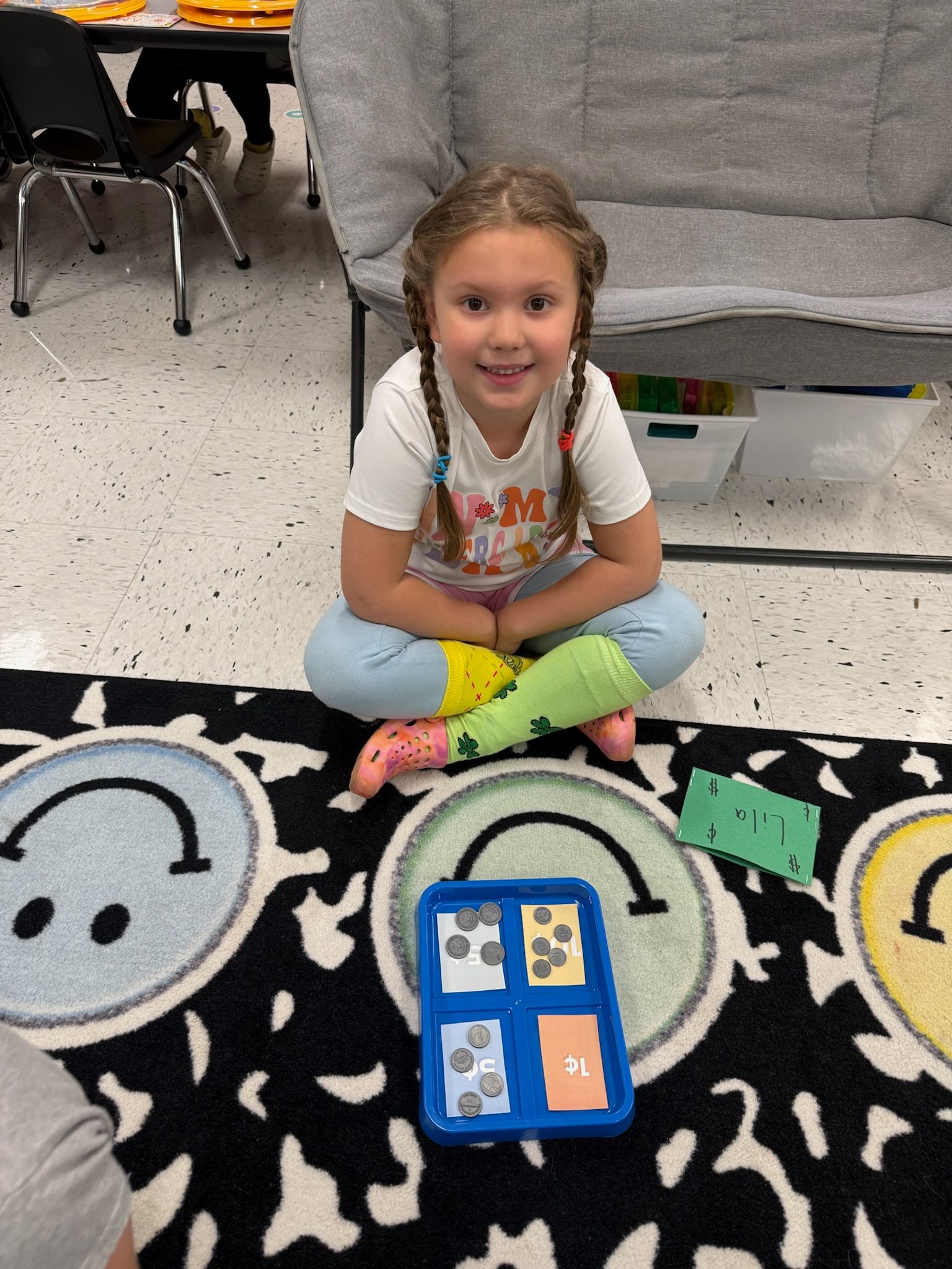 Sinking Fork Elementary Kindergarteners Practice Real-World Math in “The Coin Corner”