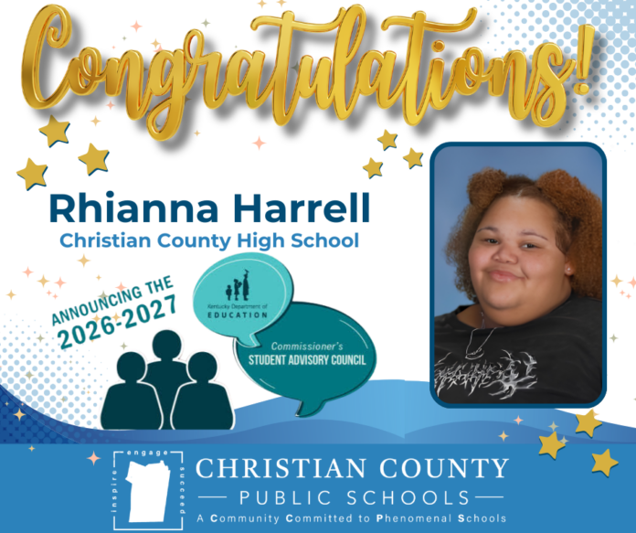 CCHS Senior Rhianna Harrell Selected for Kentucky Commissioner’s Student Advisory Council